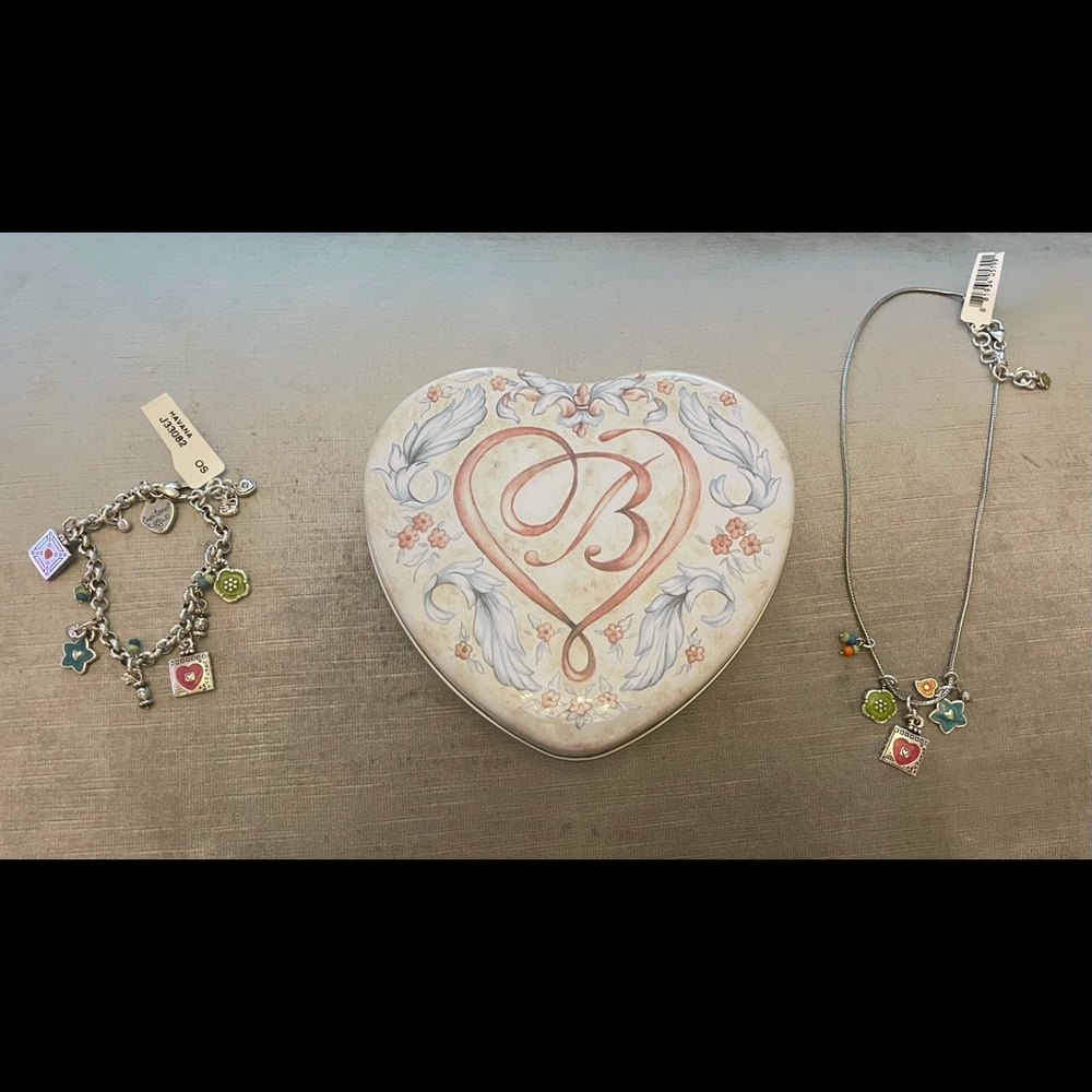 Brighton Necklace & Bracelet Set in Tin Case